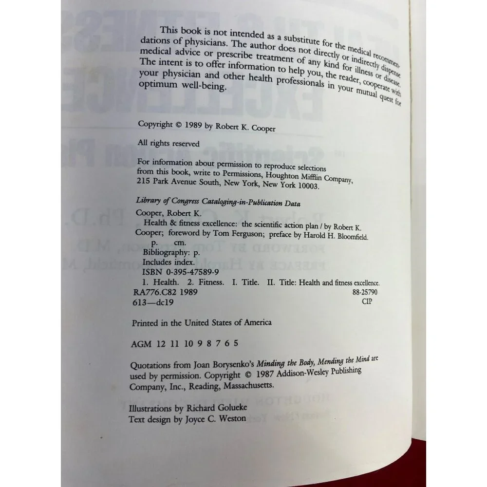 Health and Fitness Excellence:‎ The Scientific Action Plan Paperback 1989 Robert